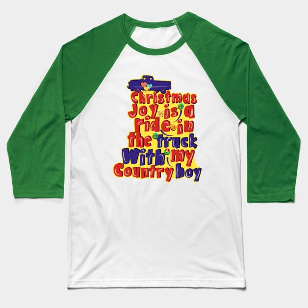 Country Couple Shirts for Christmas Baseball T-Shirt by andrewmk513